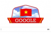 Google thay áo chào mừng ngày Quốc khánh Việt Nam