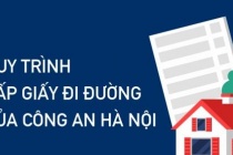 Quy trình cấp giấy đi đường của Công an Hà Nội