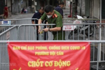 Dỡ bỏ phong toả ngõ 68 Đội Cấn, quận Ba Đình