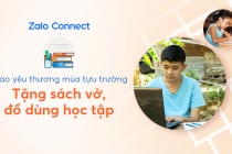 Hỗ trợ đồ dùng học tập cho học sinh hoàn cảnh khó khăn qua Zalo Connect