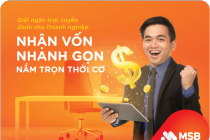 MSB trình làng tính năng giải ngân trực tuyến