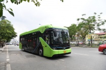 Hà Nội: Thí nghiệm 150 xe buýt điện tại 9 tuyến mới