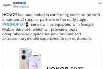 Honor được sử dụng Google Mobile Service