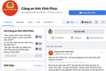 Bước đầu nhận diện được đối tượng tấn công Fanpage công an Vĩnh Phúc