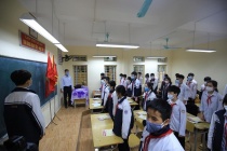 Hà Nội: Gần 4.000 học sinh khối 9 huyện Ba Vì trở lại trường học