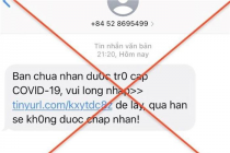 Đà Nẵng cảnh báo phần mềm độc hại gửi tin nhắn lừa nhận tiền trợ cấp vì dịch COVID-19
