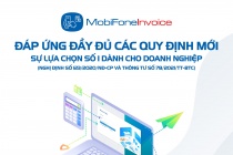 MobiFone được cung cấp dịch vụ nhận, truyền, lưu trữ dữ liệu hóa đơn điện tử