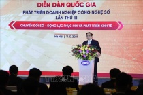 Thủ tướng Phạm Minh Chính dự Diễn đàn Quốc gia phát triển doanh nghiệp công nghệ số