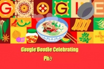 Google Doodle hôm nay tôn vinh Phở Việt Nam