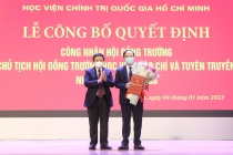 Công bố quyết định công nhận Chủ tịch Hội đồng trường Học viện Báo chí và Tuyên truyền