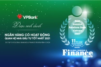 VPBank: Ngân hàng duy nhất của Việt Nam đoạt giải thưởng quốc tế “Best IR 2021”