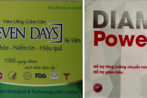 Phát hiện viên uống giảm cân Seven days và Diamond Power Slim chứa chất cấm