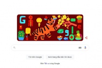 Google thay ảnh mừng xuân Nhâm Dần 2022 tại Việt Nam