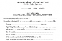 Bộ Y tế đề xuất công nhận công nhận 7 loại giấy tờ liên quan F0