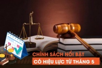 Những chính sách nổi bật có hiệu lực từ tháng 5/2022