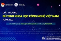 Phát động Giải thưởng Nữ sinh viên tiêu biểu trong lĩnh vực khoa học công nghệ 2022