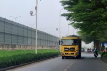 Xử lý nghiêm xe quá tải lưu thông trên đường gom cao tốc Pháp Vân - Cầu Giẽ