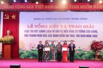 Trao giải Cuộc thi viết chính luận về bảo vệ nền tảng tư tưởng của Đảng