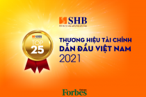 SHB được vinh danh trong Top 25 thương hiệu tài chính dẫn đầu Việt Nam