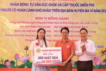 Khám bệnh, cấp thuốc miễn phí, tặng quà cho người dân Ba Vì (Hà Nội)