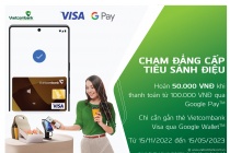 Vietcombank triển khai dịch vụ thanh toán qua Google Wallet cho thẻ Visa