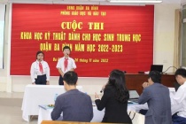 Chung kết cuộc thi Khoa học kỹ thuật học sinh trung học