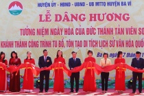 Ba Vì: Dâng hương tưởng niệm ngày hóa của Đức Thánh Tản Viên Sơn và khánh thành di tích lịch sử văn hóa quốc gia đền Hạ