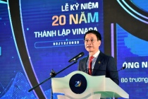 Bộ trưởng Nguyễn Mạnh Hùng phát biểu tại lễ kỷ niệm 20 năm thành lập Hiệp hội Phần mềm Việt Nam