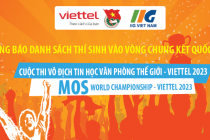 Thông báo danh sách thí sinh vào Vòng chung kết Quốc gia MOSWC - VIETTEL 2023
