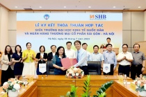 SHB tăng cường hợp tác với Đại học Kinh tế Quốc Dân