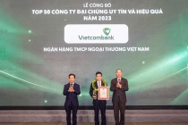 Vietcombank được bình chọn là ngân hàng và công ty đại chúng uy tín nhất