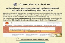 Sở GTVT Hà Nội thông báo 5 bước đổi bằng lái xe trực tuyến để giảm quá tải