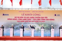 Thủ tướng dự lễ khởi công dự án cao tốc Đồng Đăng, tỉnh Lạng Sơn - Trà Lĩnh, tỉnh Cao Bằng