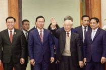 Tổng Bí thư Nguyễn Phú Trọng chúc Tết lãnh đạo, nguyên lãnh đạo Đảng, Nhà nước
