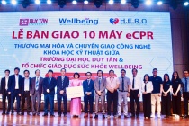 Đại học Duy Tân thương mại hóa và chuyển giao sản phẩm công nghệ Máy huấn luyện kỹ năng hồi sức tim phổi eCPR