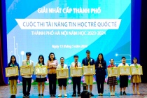 Hà Nội có 2 học sinh xuất sắc dự cuộc thi Vô địch tin học văn phòng thế giới