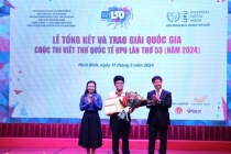 Trao giải Cuộc thi viết thư quốc tế UPU lần thứ 53 năm 2024