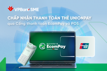 Cổng thanh toán EcomPay của VPBank chấp nhận thanh toán thẻ UnionPay