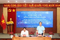 Lãnh đạo tỉnh Khánh Hòa làm việc với đoàn công tác liên ngành về 10 năm thực hiện Nghị quyết 36