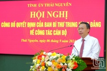 Ông Nguyễn Huy Dũng giữ chức phó bí thư Tỉnh ủy Thái Nguyên