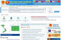 Hệ thống Cổng thông tin một cửa quốc gia đã hoạt động trở lại bình thường