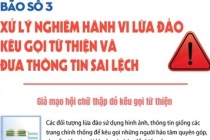 Xử lý nghiêm hành vi lừa đảo kêu gọi từ thiện và đưa thông tin sai lệch về bão số 3