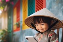 Thói quen dùng điện thoại dẫn đến việc trẻ em bị lác mắt tăng mạnh