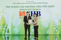 SHB lần thứ 4 được vinh danh trong TOP 10 doanh nghiệp có Báo cáo thường niên tốt nhất ngành Tài chính