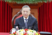 Tổng Bí thư Tô Lâm điện đàm với Tổng Bí thư, Chủ tịch nước Lào