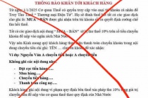 Thông tin giao dịch thương mại điện tử sẽ bị thu thuế 10% là giả mạo