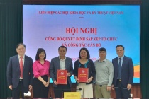 Công bố các quyết định về sắp xếp tổ chức bộ máy, công tác cán bộ Cơ quan Trung ương Liên hiệp các Hội Khoa học và Kỹ thuật Việt Nam
