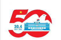 Biểu trưng tuyên truyền Kỷ niệm 50 năm Ngày Giải phóng miền Nam thống nhất đất nước