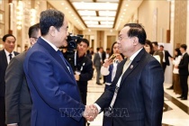 Chủ tịch Quốc hội Trần Thanh Mẫn tiếp Chủ nhiệm Ủy ban Đối ngoại Quốc hội Lào