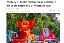 Truyền thông quốc tế đưa tin đậm nét về Lễ kỷ niệm 50 năm Việt Nam thống nhất đất nước